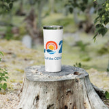 LOZ Lake of the Ozarks White Copper Vacuum Insulated Tumbler, 22oz