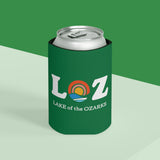 LOZ Lake of the Ozarks Green Can Cooler