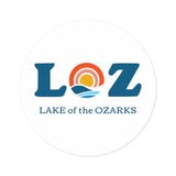 LOZ Lake of the Ozarks Round Stickers, Indoor\Outdoor