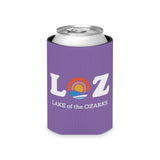LOZ Lake of the Ozarks Purple Can Cooler