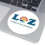 LOZ Lake of the Ozarks Round Stickers, Indoor\Outdoor