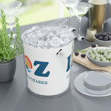 LOZ Lake of the Ozarks White Ice Bucket with Tongs