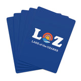 LOZ Lake of the Ozarks Dark Blue Custom Poker Cards