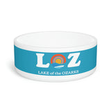 LOZ Lake of the Ozarks Turquoise Pet Bowl
