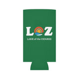 LOZ Lake of the Ozarks Green Can Cooler