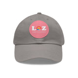 LOZ Lake of the Ozarks Dad Hat with Leather Patch (Round)