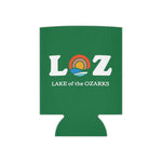 LOZ Lake of the Ozarks Green Can Cooler