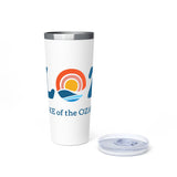 LOZ Lake of the Ozarks White Copper Vacuum Insulated Tumbler, 22oz