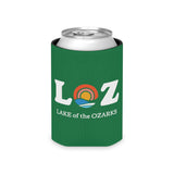 LOZ Lake of the Ozarks Green Can Cooler