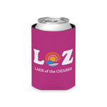 LOZ Lake of the Ozarks Dark Pink Can Cooler