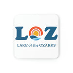 LOZ Lake of the Ozarks White Corkwood Coaster Set