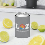 LOZ Lake of the Ozarks Light Grey Can Cooler