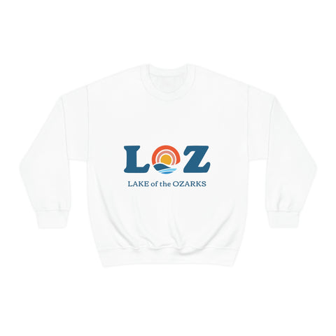 LOZ Lake of the Ozarks White Unisex Heavy Blend™ Crewneck Sweatshirt