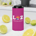 LOZ Lake of the Ozarks Dark Pink Can Cooler