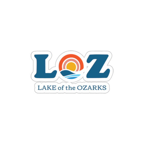 LOZ Lake of the Ozarks White Die-Cut Stickers