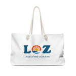 LOZ Lake of the Ozarks White Weekender Bag