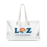 LOZ Lake of the Ozarks White Weekender Bag