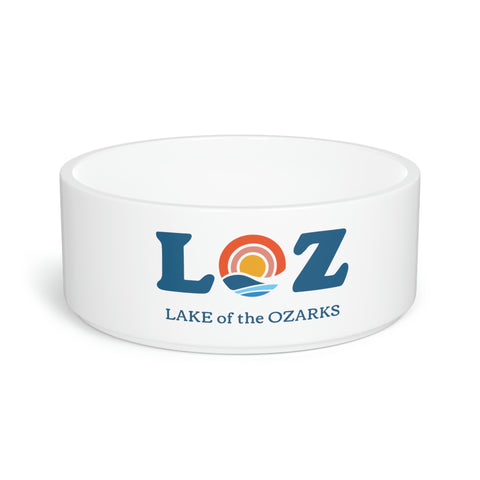 LOZ Lake of the Ozarks White Pet Bowl