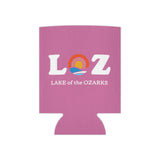 LOZ Lake of the Ozarks Light Pink Can Cooler