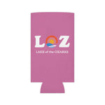 LOZ Lake of the Ozarks Light Pink Can Cooler
