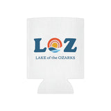 LOZ Lake of the Ozarks White Can Cooler