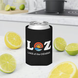 LOZ Lake of the Ozarks Black Can Cooler