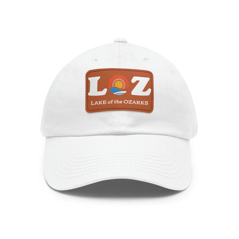 LOZ Lake of the Ozarks Dad Hat with Leather Patch