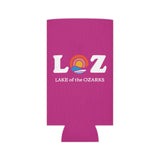 LOZ Lake of the Ozarks Dark Pink Can Cooler
