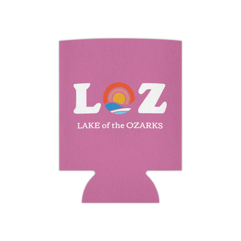 LOZ Lake of the Ozarks Light Pink Can Cooler