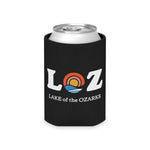 LOZ Lake of the Ozarks Black Can Cooler