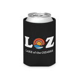 LOZ Lake of the Ozarks Black Can Cooler