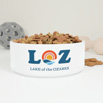 LOZ Lake of the Ozarks White Pet Bowl