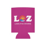 LOZ Lake of the Ozarks Dark Pink Can Cooler