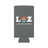 LOZ Lake of the Ozarks Dark Grey Can Cooler