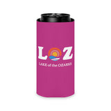 LOZ Lake of the Ozarks Dark Pink Can Cooler