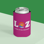 LOZ Lake of the Ozarks Dark Pink Can Cooler