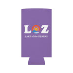 LOZ Lake of the Ozarks Purple Can Cooler