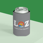 LOZ Lake of the Ozarks Light Grey Can Cooler