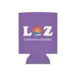 LOZ Lake of the Ozarks Purple Can Cooler