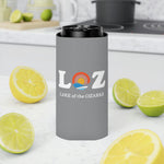 LOZ Lake of the Ozarks Light Grey Can Cooler