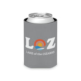 LOZ Lake of the Ozarks Light Grey Can Cooler