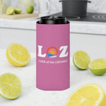 LOZ Lake of the Ozarks Light Pink Can Cooler