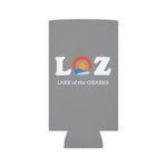 LOZ Lake of the Ozarks Light Grey Can Cooler