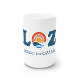 LOZ Lake of the Ozarks White Ceramic Mug, 11oz