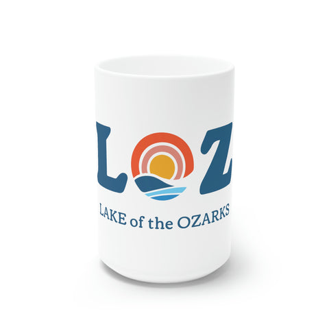 LOZ Lake of the Ozarks White Ceramic Mug, 11oz