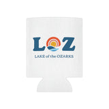 LOZ Lake of the Ozarks White Can Cooler