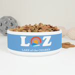 LOZ Lake of the Ozarks Light Blue Pet Bowl