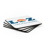 LOZ Lake of the Ozarks White Corkwood Coaster Set
