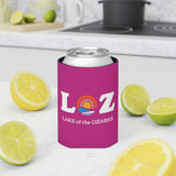 LOZ Lake of the Ozarks Dark Pink Can Cooler