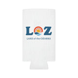 LOZ Lake of the Ozarks White Can Cooler